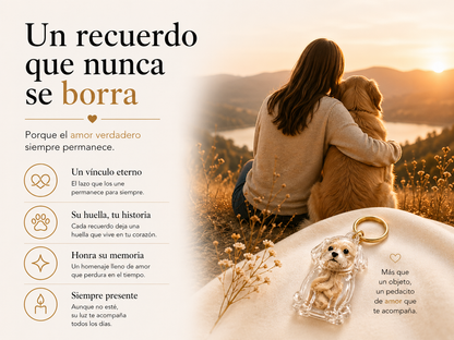 Llavero para Guardar el Pelo de tu Mascota